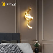 Gold Copper LED Sconce
