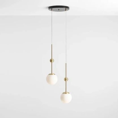 DecorBites™ Gold Glass Chandelier 3-Head Lamp Fixture for Living & Dining Room