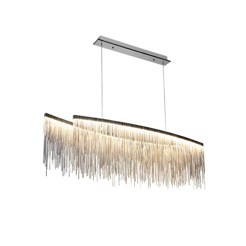 Gold Chain Tassel Chandelier
