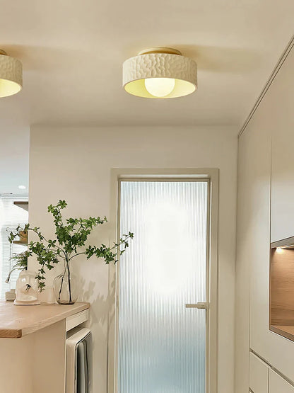 DecorBites™ French Minimalist Cream Ceiling Light for Elegant Living Spaces