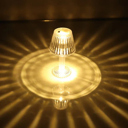 DecorBites™ Crystal Diamond LED Night Light Table Lamp for Bedroom Reading