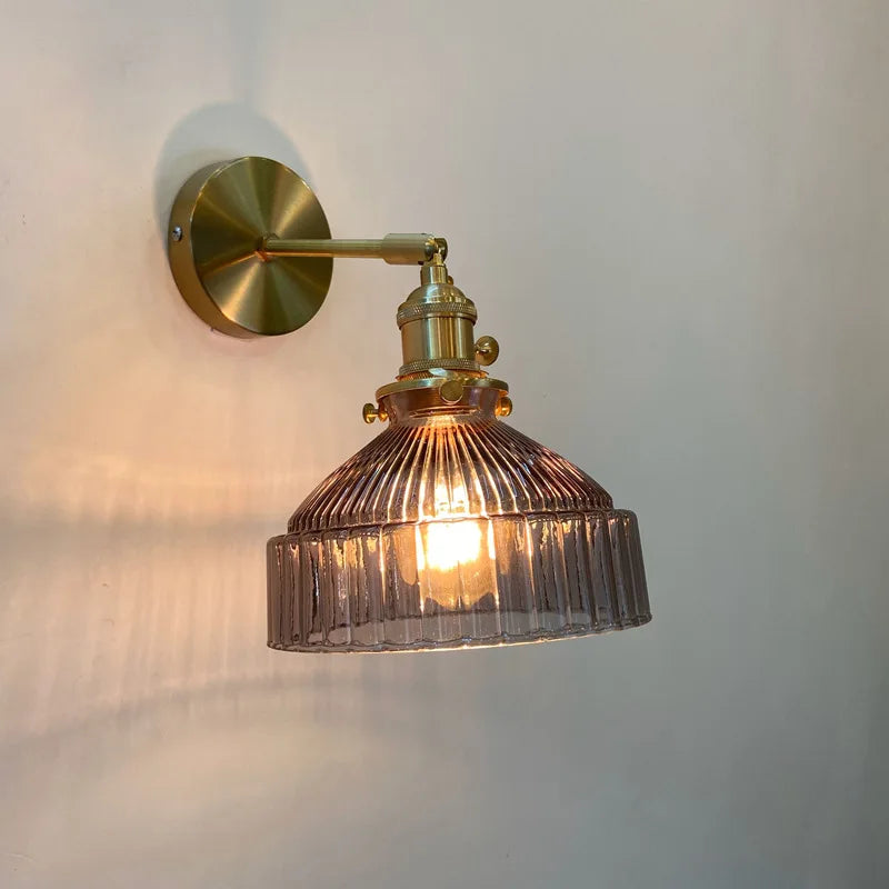 DecorBites™ Glass Shade LED Wall Lamp for Luxury Living Room Decor