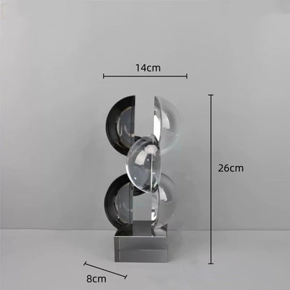 DecorBites™ Geometric Crystal Sculpture Home Decor Figurine