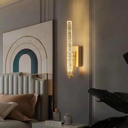 DecorBites™ Crystal Wall Sconce: Modern LED Decorative Light for Bedroom, Living Room & Corridor