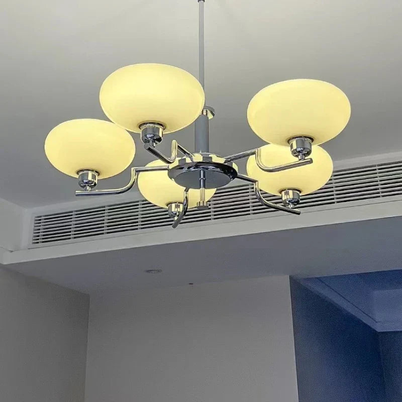 DecorBites™ Glass Ball Pendant Chandelier LED Lamp for Modern French Bedroom