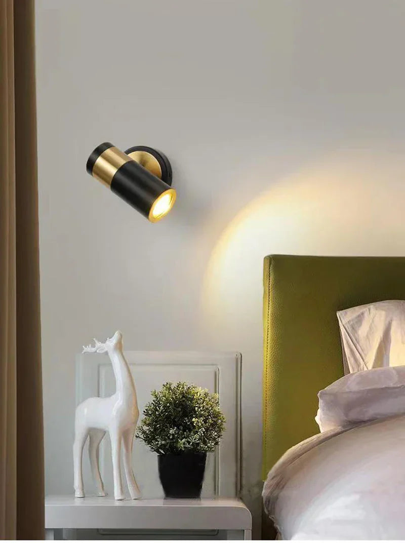 DecorBites™ Adjustable Nordic LED Wall Lamp for Bedroom, Modern Minimalist Rotating Light