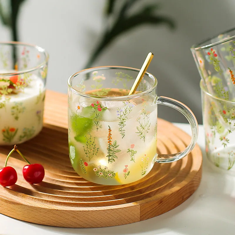 Glass Scale Heat-Resistant Cup