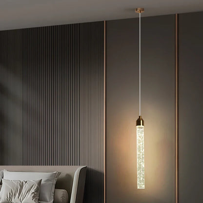 Modern Gold Bubble Crystal Pendant Light
