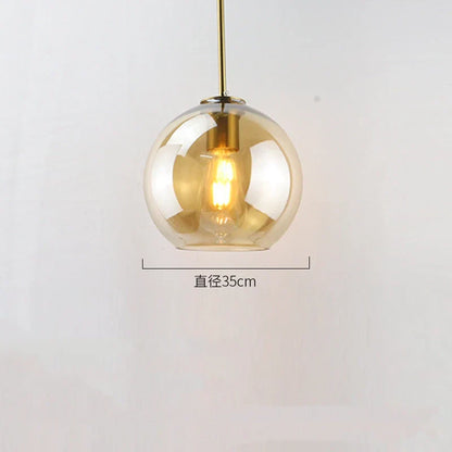 DecorBites™ Glass Ball LED Pendant Lights for Chic Home Decor and Lighting