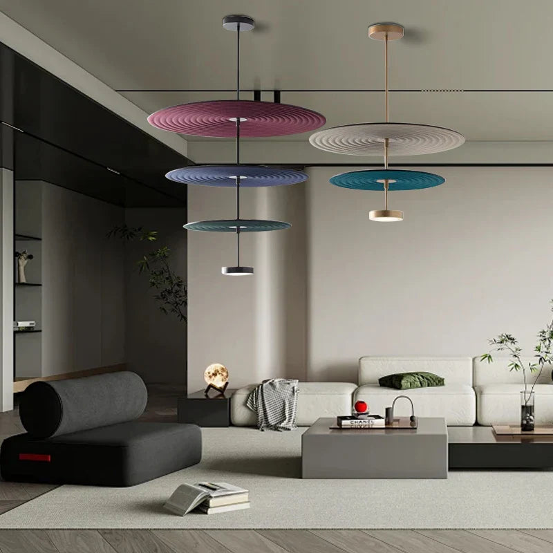 DecorBites™ Cotton Round Pendant Lights for Modern Minimalist Home Decor