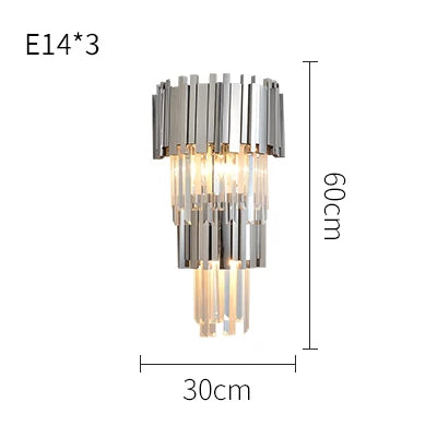 DecorBites™ Crystal LED Chandelier Suspension Lighting for Foyer