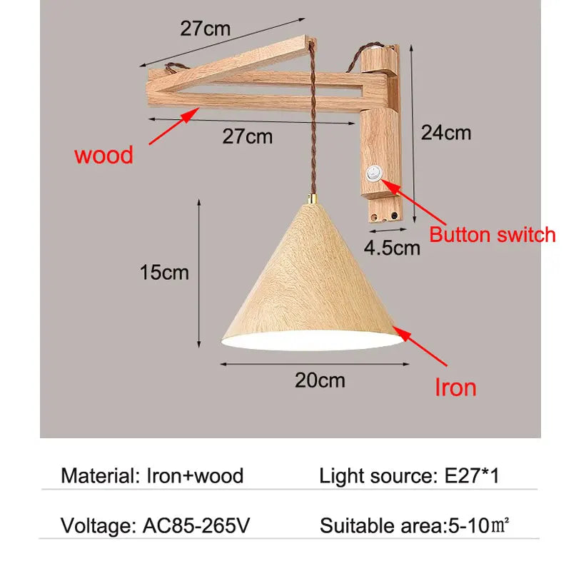 Retractable Wind Wall Lamp