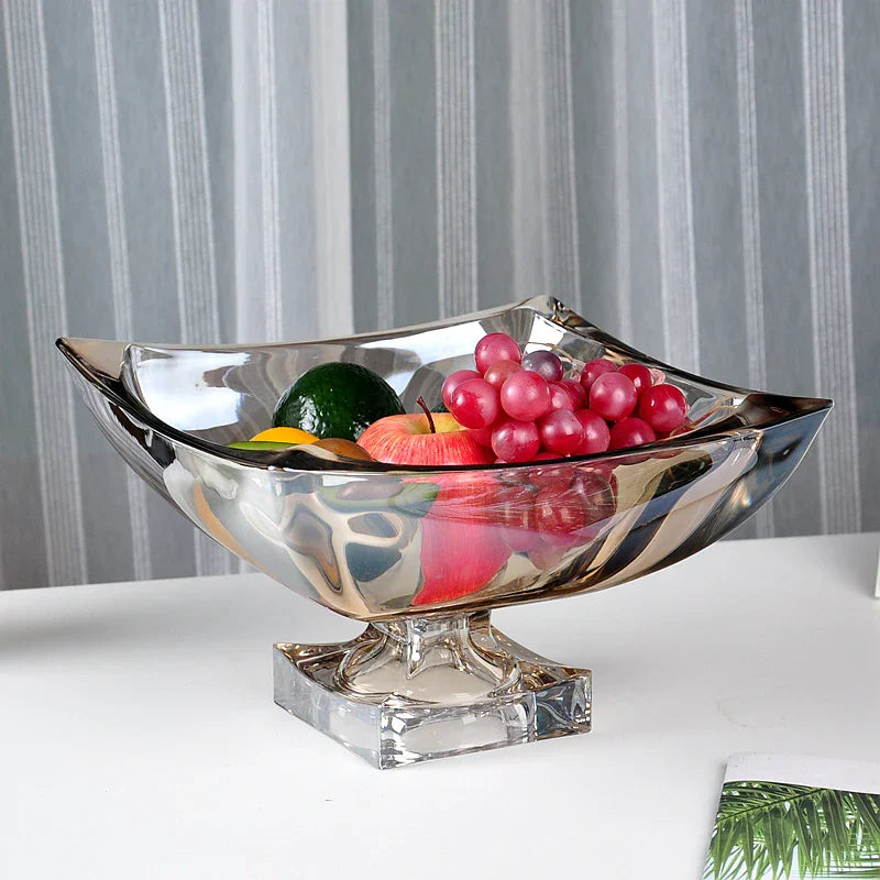 Crystal Glass Fruit Plate