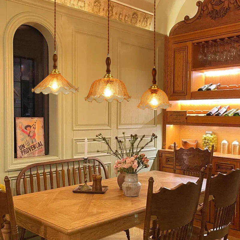 DecorBites™ Cracked Glass LED Pendant Lights for Home Decor, Restaurant, Living Room, Kitchen