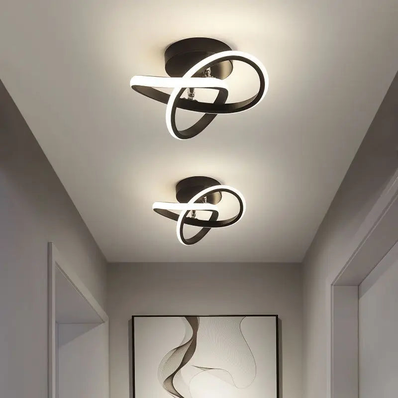 Modern LED Ceiling Lamp Gold Study Room