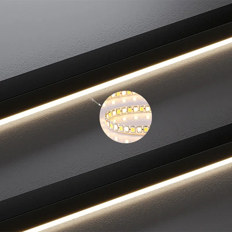 Aluminum Wave Line Chandelier