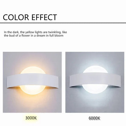 DecorBites™ 4W LED Wall Light Iron & Acrylic Indoor Lamp Fixture for Kitchen and Dining