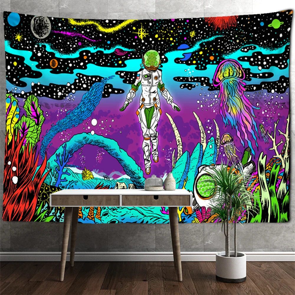 Polyester Psychedelic Tapestry