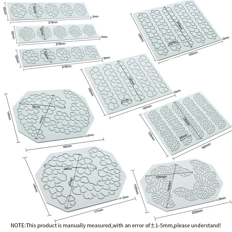 DecorBites™ Heart Leaf Shaped Silicone Mold for Dessert Decoration and Molecular Gastronomy
