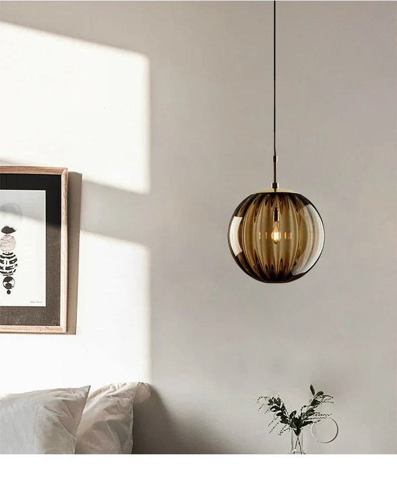 DecorBites™ Glass Ball LED Pendant Lamp for Home Bedroom Living Room