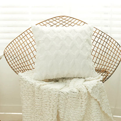 DecorBites™ Diamond Solid Embroidery Cushion Cover - Modern Home Decor