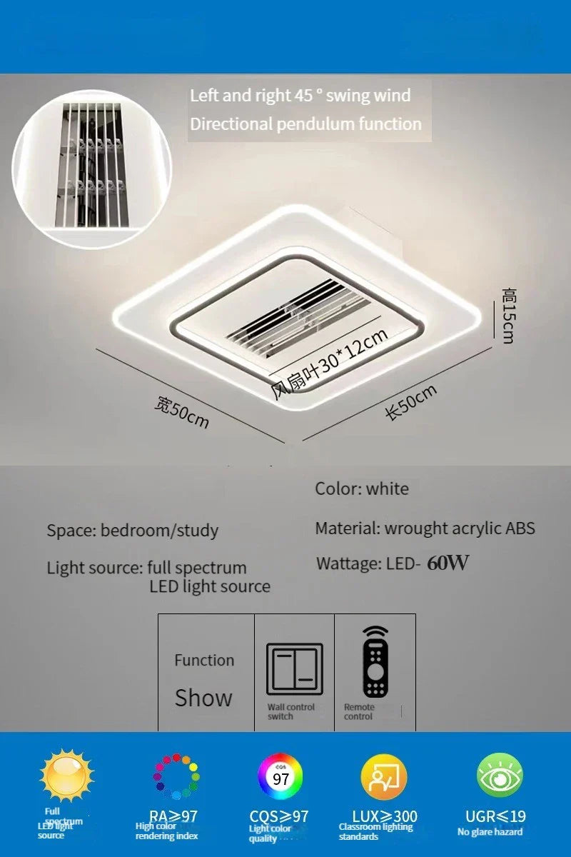 Remote Bladeless Ceiling Fan