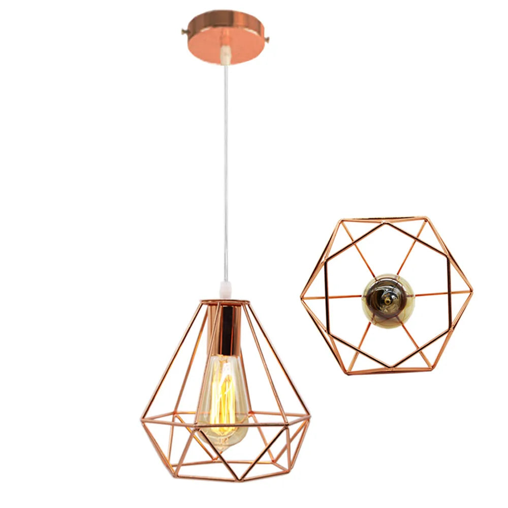 Metal Cage Pendant Lamp