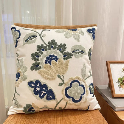 DecorBites™ Luxe Embroidered Cushion Cover, Premium Decor Pillowcases