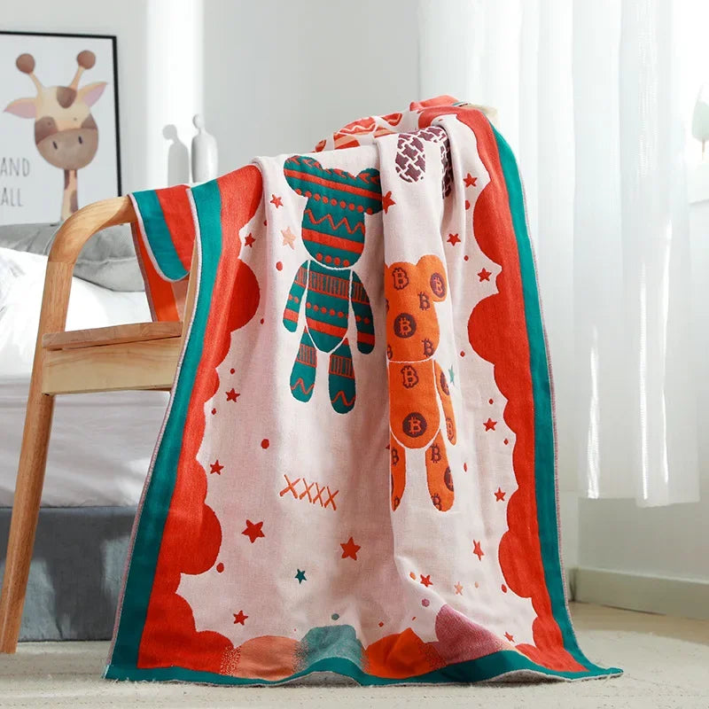 Cotton Cartoon Bath Towel