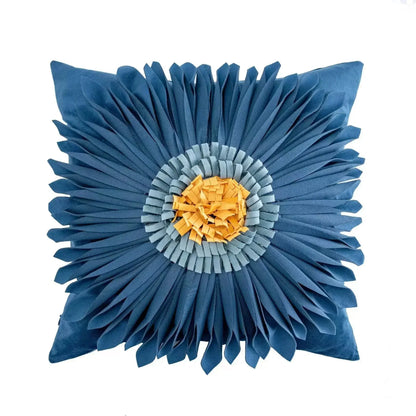 DecorBites™ Geometric Waves Tufted Pillow Covers with Embroidered Tassels