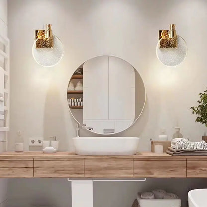 DecorBites™ Crystal Wall Lamp LED Modern Glass Gold Luxury Lighting