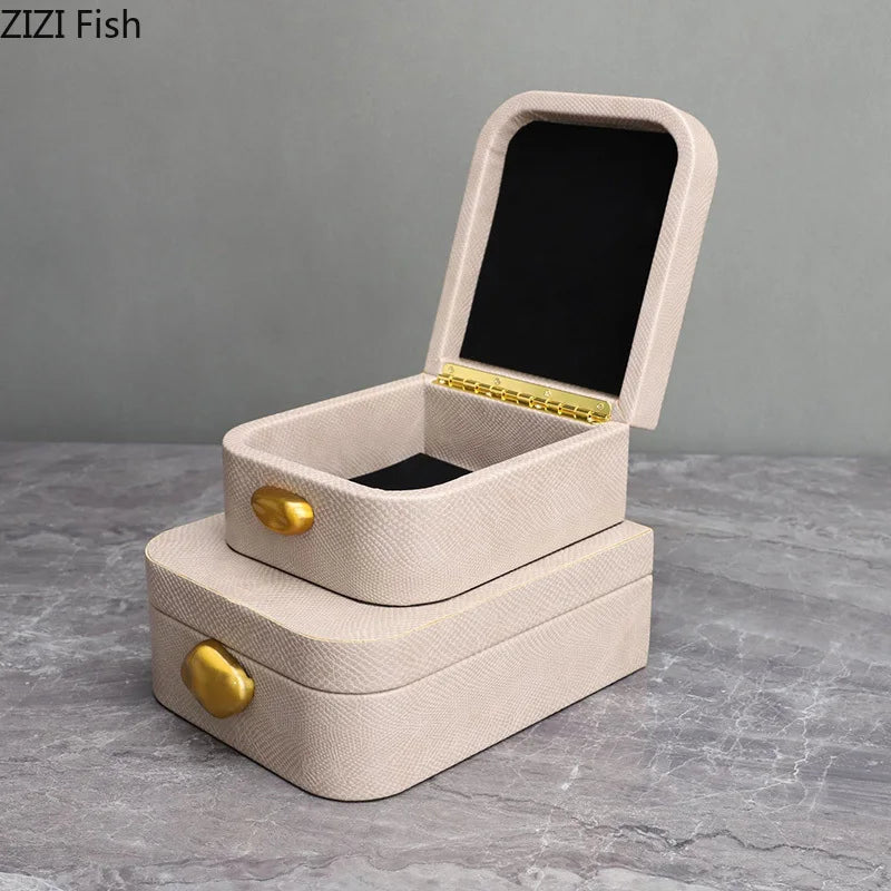 Leather Rectangular Jewelry Box