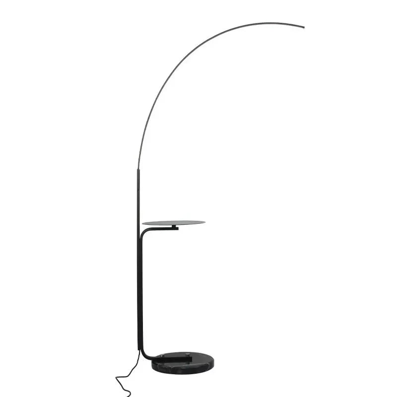Black C Shape Floor Lamp