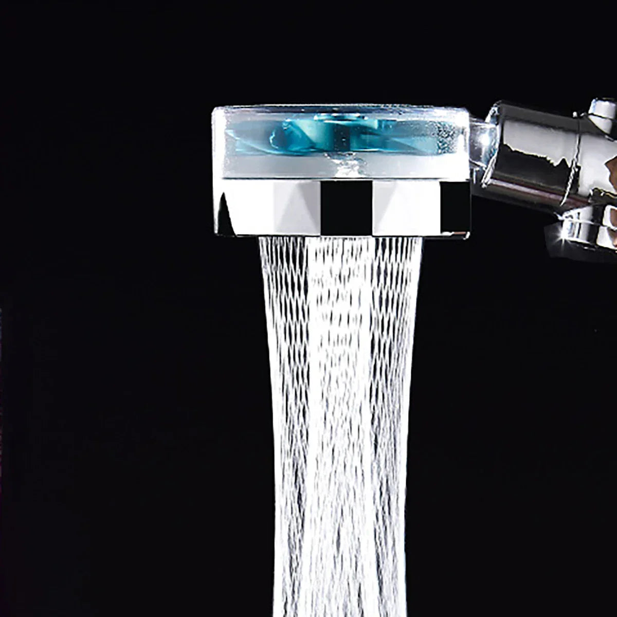 Rotating Water-Saving Shower Head