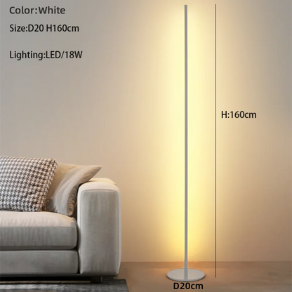 DecorBites™ LED Floor Lamp 15W Aluminum Iron Paint Black/White Living Room Bedroom Lighting
