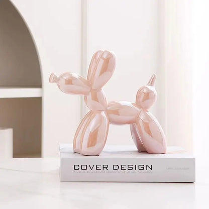 DecorBites™ 22cm Balloon Dog Ceramic Sculpture Decor Statue Office Gift