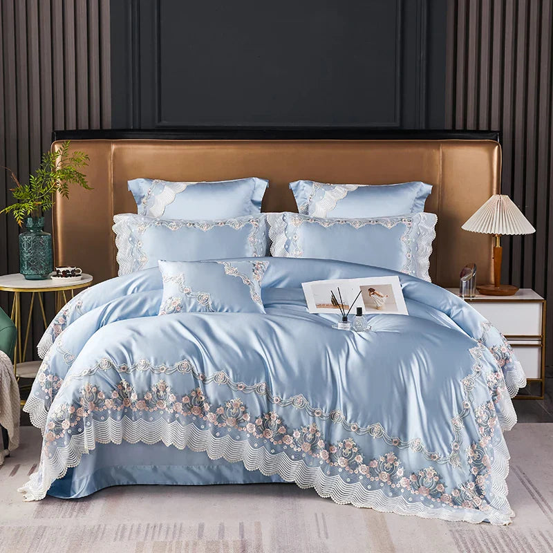Silk Cotton French Bedding Set