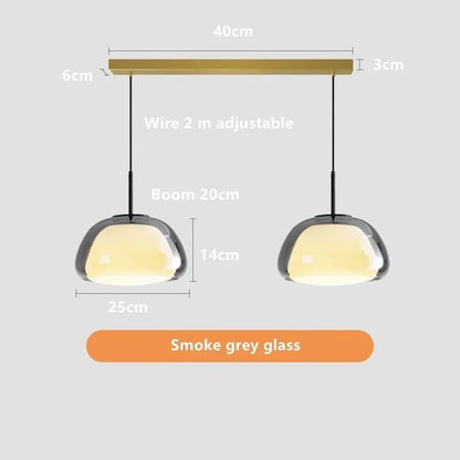 DecorBites™ Glass Jelly Pendant Lamp - Minimalist Luxury Design for Home Living Room