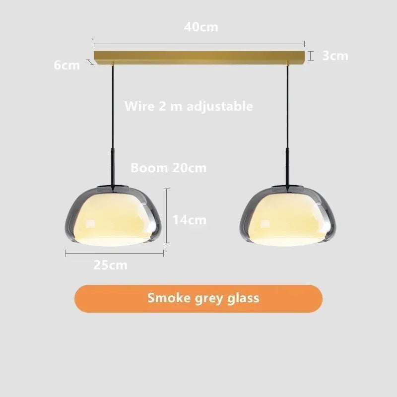 DecorBites™ Glass Jelly Pendant Lamp: Minimalist Luxury Design for Home Living Room Bedroom