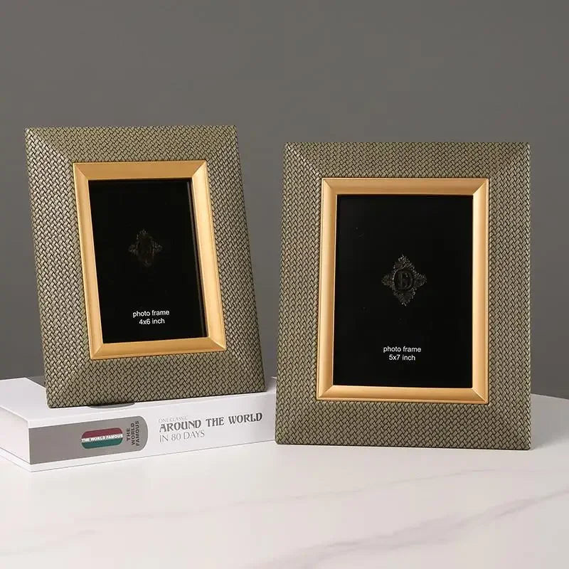 Leather Metal Picture Frame