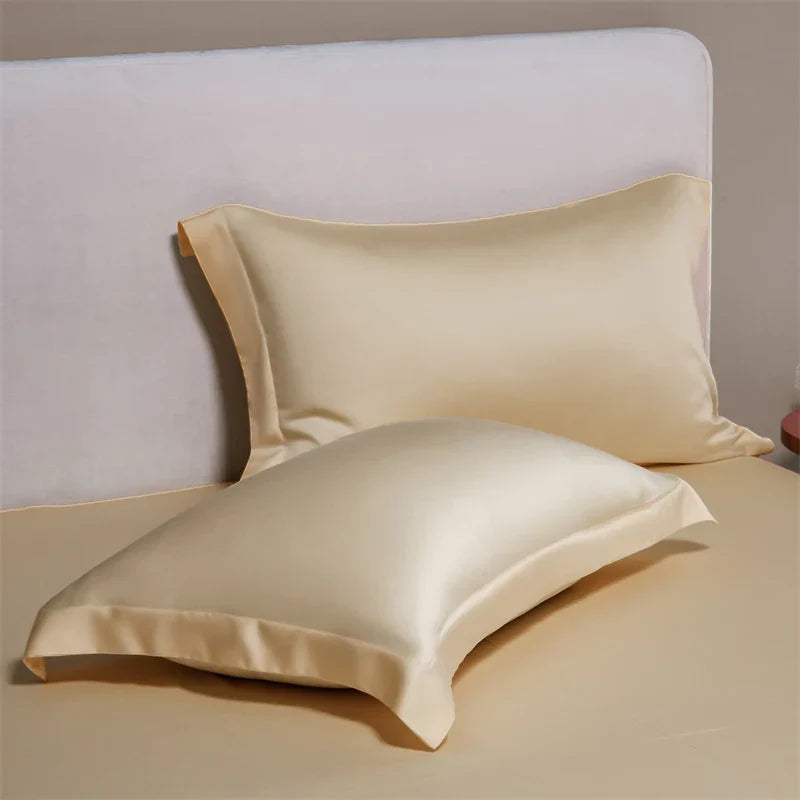 DecorBites™ Egyptian Cotton Pillowcase Set - Solid Color Pillow Shams Covers