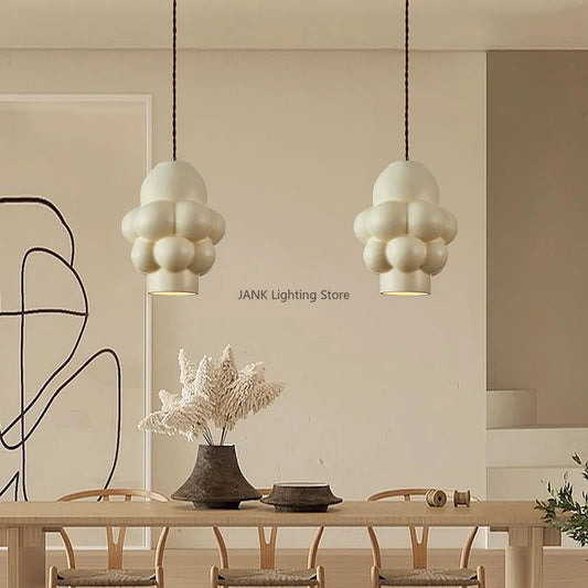 DecorBites™ French Creamy Wind LED Chandelier for Dining Room Home Decor Lighting