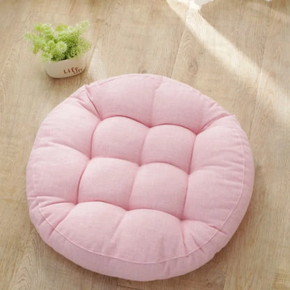 DecorBites™ Kids' Round Floor Cushions: Flexible Seating for Home, Preschool, Yoga