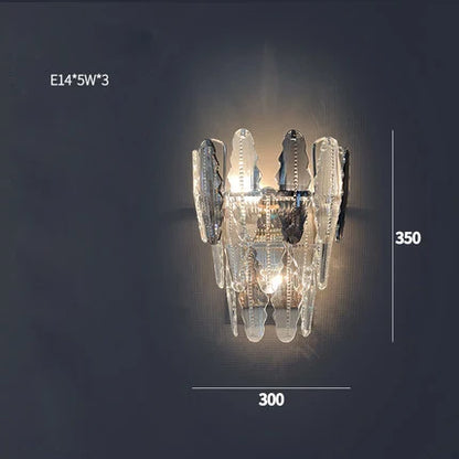 DecorBites™ Gold Crystal LED Chandelier Lighting for Dinning Table