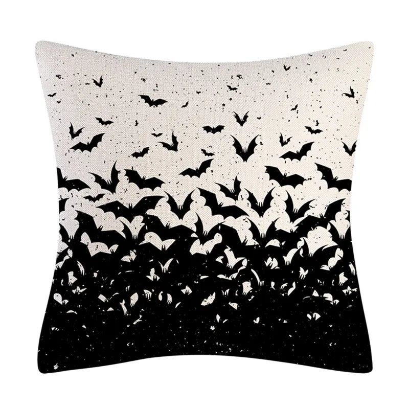 Linen Trick Treat Cushion Cover