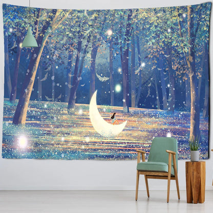 DecorBites™ Jungle Animal Tapestry Wall Hanging: Bohemian Style Home Decor & Children's Room Art
