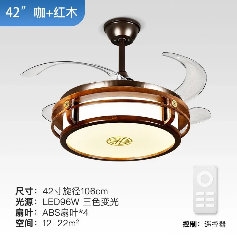 DecorBites™ LED Fan Lights with Remote Control, Modern Eco-Friendly Design, Sustainable Metal Body