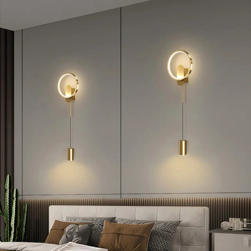 DecorBites™ Gold LED Wall Light 24W Modern Nordic Wall Lamp for Home Decor