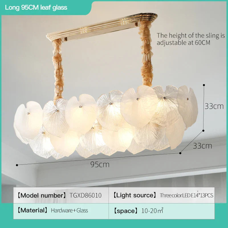DecorBites™ French Cream Crystal Chandelier for Luxury Living Room, Net Red Feather Design