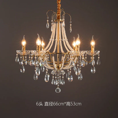 DecorBites™ French Pearl Chandelier, Elegant Retro Design for Luxurious Living Spaces
